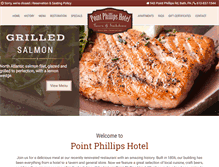 Tablet Screenshot of pointphillipshotel.com